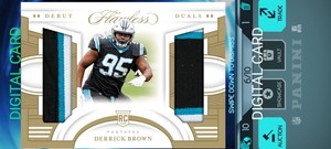 *DIGITAL CARD* 2020 Nfl Panini Flawless Derrick Brown dual patch RC /10