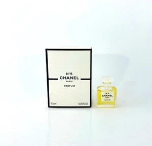 Chanel No 5 Parfum 1.5 ml. 0.05 fl.oz. mini micro perfume new in box - Picture 1 of 4