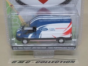 FORD TRANSiT 2018 "PERFORMANCE PART" LWB HIGH ROOF FURGONE TRUCK GREENLiGHT 1/64 - Foto 1 di 2