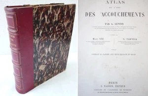 SELTENES BUCH: ATLAS DER GEBURTSKUNST 1865 LENOIR SÉE TARNIER - Bild 1 von 11