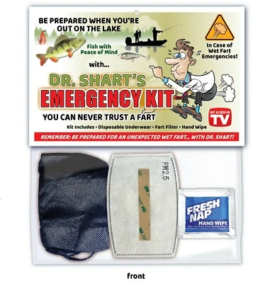 Fishing - WET FART SHART EMERGENCY KIT - Fisherman Lure Funny Gag Birthday Gift