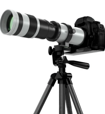 420-800mm f/8.3 Super Telephoto Zoom Lens for Canon EOS DSLR Camera 5D3 800D 70D - Image 1 of 4