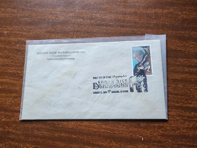 edgar rice burroughs - letter & stamp - Image 1 of 2