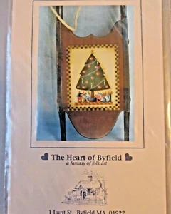 SUSIE SAUNDERS 1990 UNDER THE CHRISTMAS TREE SLED PAINTING PATTERN PACK P140 - Picture 1 of 3