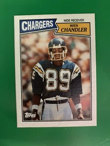 1987 Topps Wes Chandler San Diego Chargers #342 - Picture 1 of 2