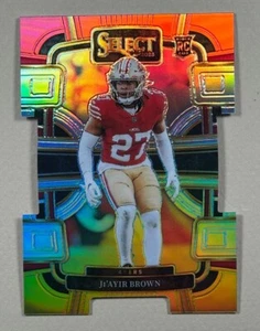 Ji'Ayir Brown - 2023 Panini Select Rookie Concourse Die-Cut Red & Yellow Prizm - Picture 1 of 2