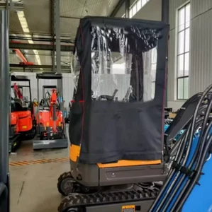 Mini Excavator Car Cover Warm Awning Pvc Windproof FIT For AGT QH12R - Picture 1 of 5