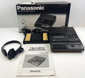 Panasonic RR-830 Dictation Machine Cassette Transcriber with Foot Control Tested - Picture 1 of 7