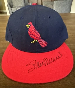 Stan Musial Signed St Louis Cardinals Cooperstown Coll. Cap (7 1/4) With PSA COA - Picture 1 of 5