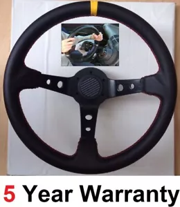 Tief Leder Lenkrad Und Snap Off Boss Set für Lexus IS200 IS300 IS400 - Bild 1 von 6
