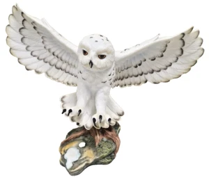 Maruri Eyes Of The Night Snowy Owl Porcelain Figurine 1988 Vintage 0-8805 - Picture 1 of 8