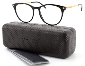 MYKITA Berlin Brille LITE LIVLI 50-17 Size 140 col 919 Black Gold Glanz S-M NOS - Picture 1 of 13