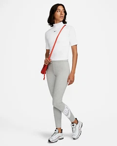 Nike Sportswear S Grigio Grafico Leggings Classici Donna Vita Alta DV7791 063 - Foto 1 di 5