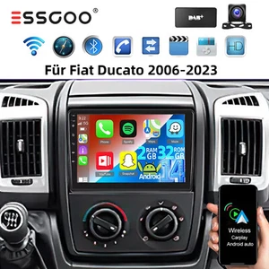 Für Fiat Ducato 2006-2023 DAB+ Android 14 Autoradio Navi GPS Wifi BT FM RDS 32GB - Bild 1 von 18