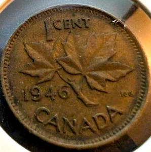 1946 Canada Small Cent Canadian 1 penny coin VERY NICE ! - Picture 1 of 2
