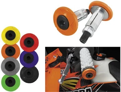 Cycra Grip Armor Bar End Protectors - Gray Motorcycle Street Bike 1CYC-0010-80 - Image 1 of 3