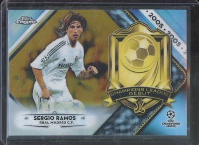 2018-19 Topps Chrome UCL SERGIO RAMOS #CLD-SR Champions League Debut Gold /50 - Image 1 of 2