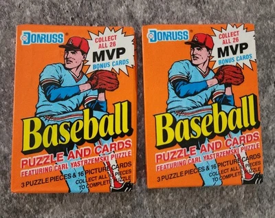 1990 Donruss/Leaf Diamond Kings Baseball Lot of 2 Packs New Sealed - Image 1 of 3