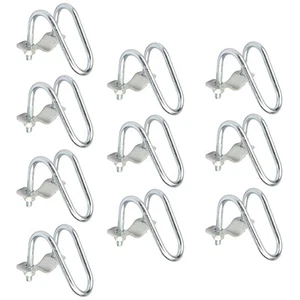 10 PCS 1-1/4" O.D. Cross-Connector Vertical Pipe Clip, Crossover Clamps Tube ... - Picture 1 of 5