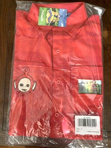 Cakeworthy x TELETUBBIES Flannel RED PO LARGE Plaid Button Shirt NWT - Picture 1 of 5