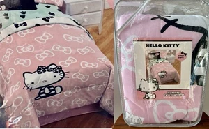 Hello Kitty Mikrofaser Doppel Bettdecke. ~ Neu - Bild 1 von 4