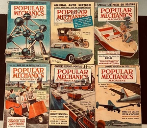 VTG Popular Mechanics Magazine, 1958 Jan-Dec 12 issues - Picture 1 of 2