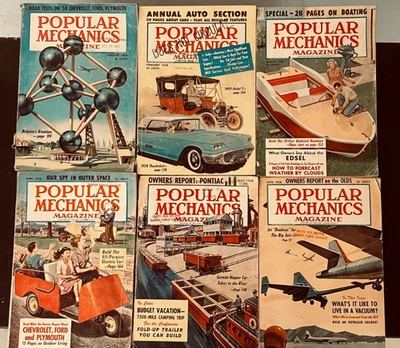 VTG Popular Mechanics Magazine, 1958 Jan-Dec 12 issues - Image 1 of 2