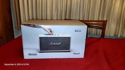 原装 Marshall Stanmore 限量奶油色蓝牙扬声器带盒及所有! — 第 1/4 张图片