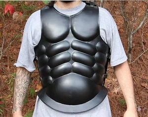 Armadura corporal conquistador romano músculo guerrero medieval coraza - Imagen 1 de 11