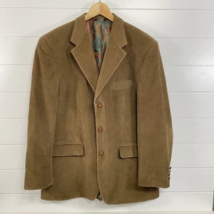 Lauren Ralph Lauren Blazer Mens Large Corduroy Sport Coat Jacket Lined Retro - Picture 1 of 15
