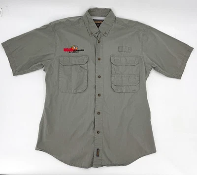 Woolrich Shirt Mens Medium Pockets MOJO Decoys Mallard Huntwise Fishing Outdoor - Image 1 of 4
