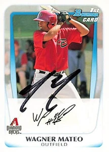 2011 Bowman #VP88 Wagner Mateo Diamondbacks Signed Auto *L846 - Picture 1 of 2