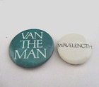Van Morrison Wavelength And Van The Man Pinbacks Warner Bros Promo 1978