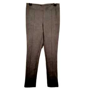 Andrew Marc Pants Womens Small Pull On Brown Taupe Soft Stretch Faux Suede - Picture 1 of 7