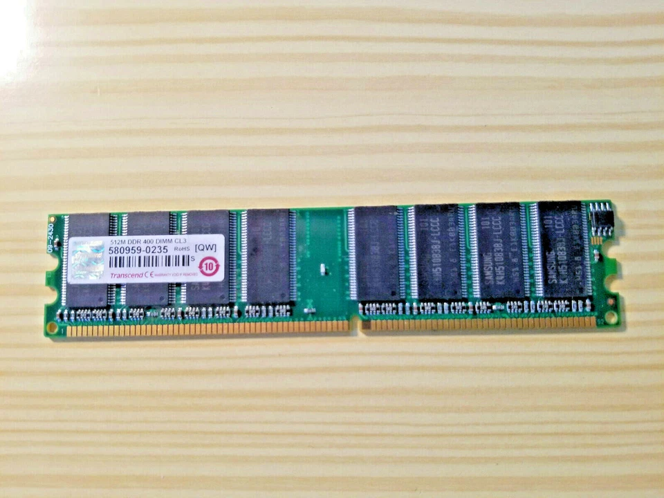 Transcend 512MB DDR - 400MHz PC3200 DIMM Memory Stick  - Image 1 of 1