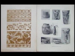 LA DECORATION MODERNE N°1 1905 ART NOUVEAU, EMILE GALLE, SCHEIDECKER, SAUVAGE - Bild 1 von 2