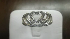 Pandora Sterling Silver Hearts Tiara Ring - Picture 1 of 6