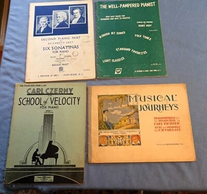Lot 4 Misc. Piano Books with exercises and songs - Picture 1 of 3
