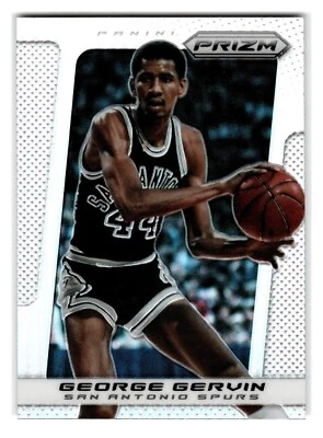 George Gervin 2013-14 Panini Prizm Silver Parallel SP #240 - SA Spurs - Image 1 of 2