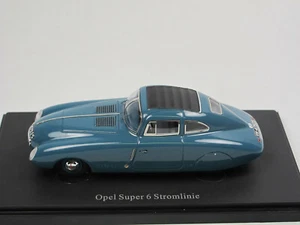 Autocult 04034 1938 Opel Super 6 línea eléctrica azul coche modelo 1:43 limitado - Imagen 1 de 6