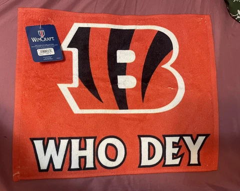 Cincinnati Bengals Slogan Rally Towel 15x18 NFL Cover