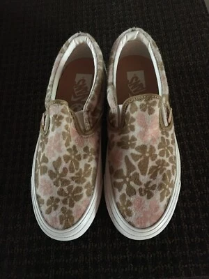 Vans Floral Terciopelo Sin Cordones Multicolor Talla: Hombres 7.5 Mujeres 9.0 Foto 1 de 4