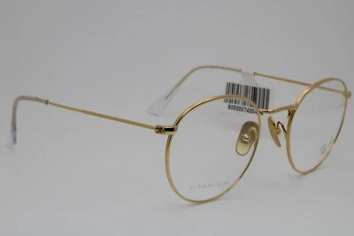 Gafas de lectura Ray-Ban titanio RB 8247V REDONDAS 1225 50-21 145 marcos dorados brillantes Foto 1 de 4