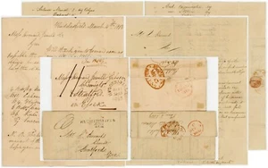 1809 + 1813 LETTERS to HOWARD JEWELL CHEMIST STRATFORD ESSEX from HUDDERSFIELD - Picture 1 of 7