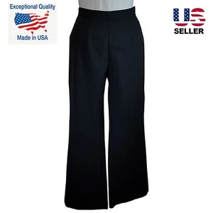 NEW Black Dress Pant Womens Career Work Trouser USA NWT Pants Small - Picture 1 of 3