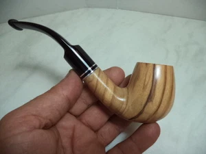 PIPA NERONE ULIVO OLIVE PIPE PFEIFE TOP QUALITY ITALIAN ARTISAN PIPE 8 NEW - Picture 1 of 1