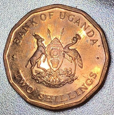 1987 Bank Of Uganda 2 shillings Coin  - Image 1 of 2