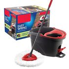 Red and Black EasyWring Microfiber Spin Mop Effortless Floor Cleaning System