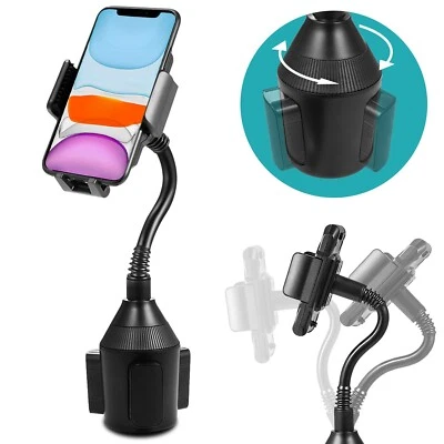 Universal Adjustable Car Cup Holder Phone Mount Stand Cradle For Cell Phones - Image 1 of 4