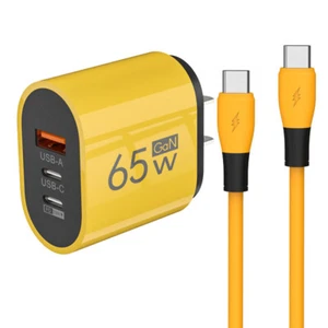 65W Fast Type C Wall Charger , 4-In-1 65W Super Fast Cable For Cell Phone iPad - Picture 1 of 25